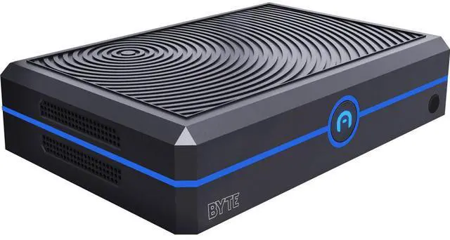 Alt view image 5 of 13 - Azulle Byte Mini Desktop Computer, Intel Celeron N4500 1.1GHz, 4GB RAM, 64GB eMMC, Windows 11 Pro, Black