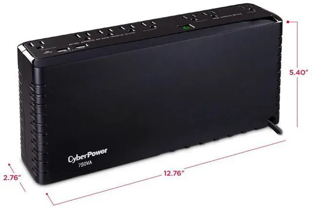 Alt view image 19 of 20 - 750VA Battery Back-Up System - Black