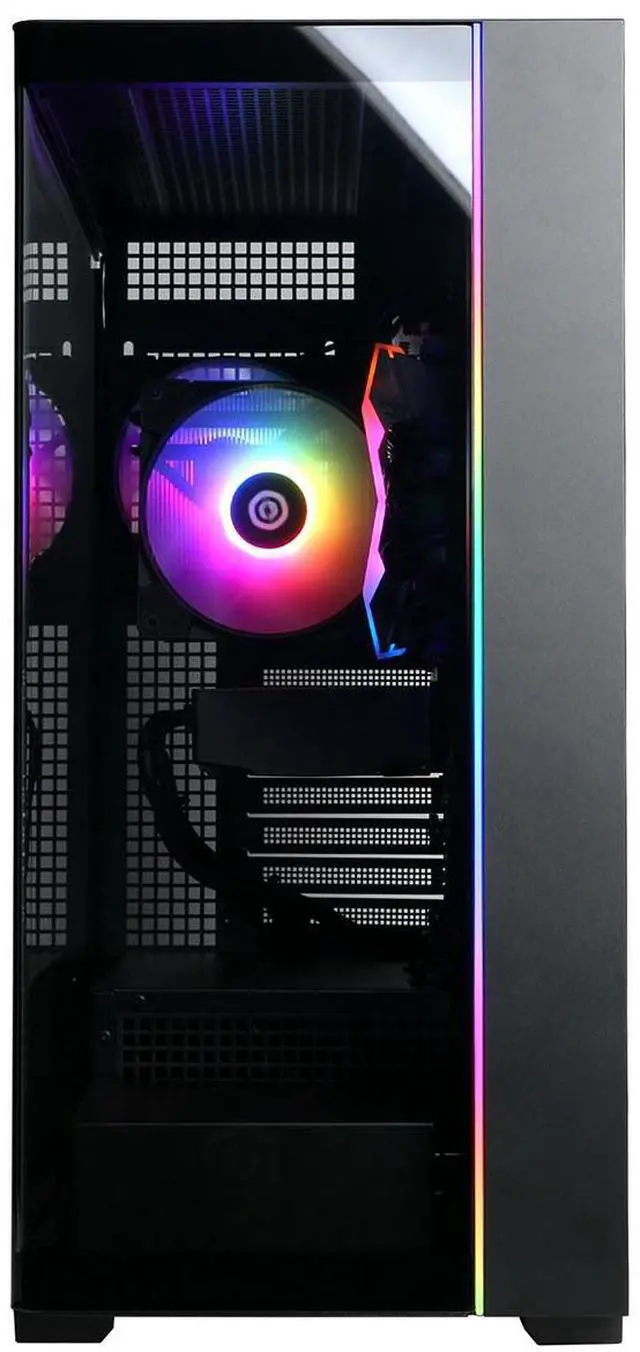 Alt view image 2 of 6 - CyberPowerPC Gamer Master Gaming Desktop Computer, AMD Ryzen 7 8700F 4.1GHz, 16GB RAM, 2TB SSD, AMD Radeon RX 9060 XT 8GB, Windows 11 Home, Black