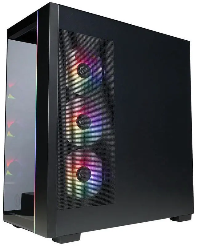 Alt view image 5 of 6 - CyberPowerPC Gamer Master Gaming Desktop Computer, AMD Ryzen 7 8700F 4.1GHz, 16GB RAM, 2TB SSD, AMD Radeon RX 9060 XT 8GB, Windows 11 Home, Black