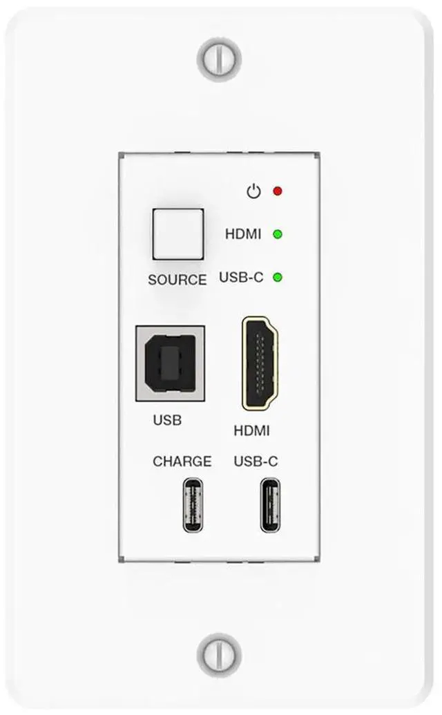 Alt view image 3 of 6 - DVDO 4K HDMI and USB-C Wall Plate Extender over HDBaseT with USB