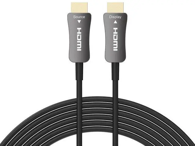 Alt view image 7 of 7 - DVDO 50' 4K HDMI 2.0 Active Optical Fiber Cable, Black