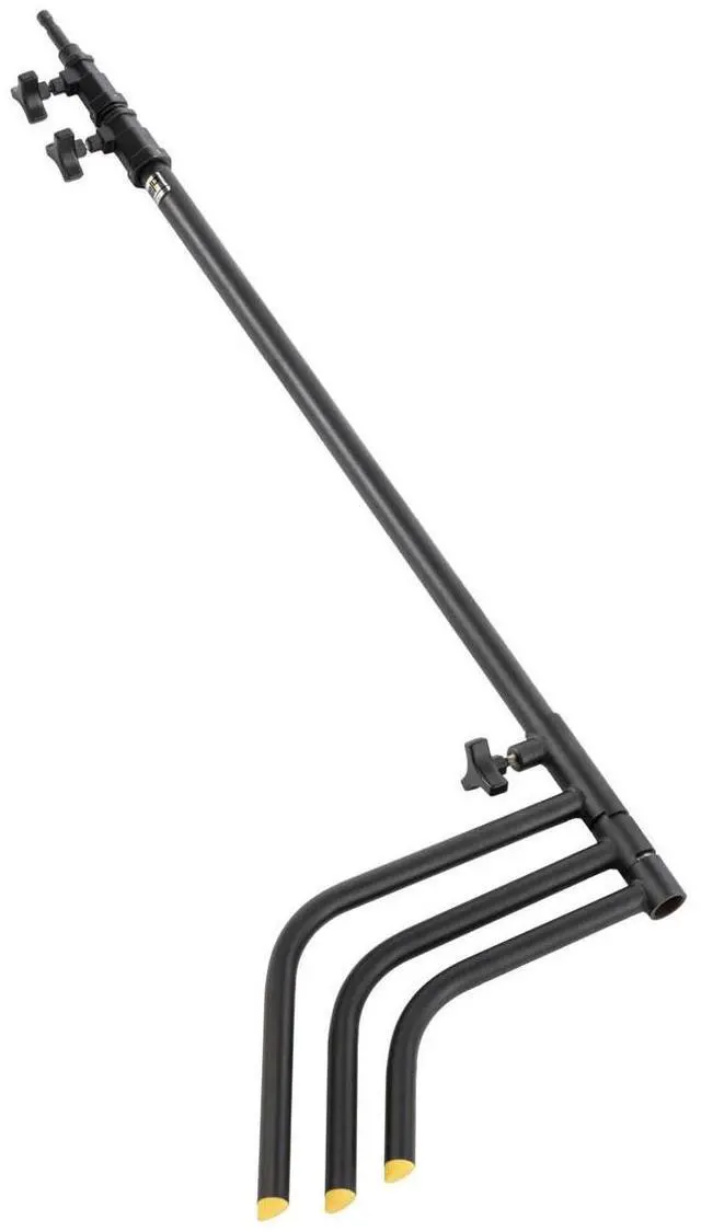 Alt view image 7 of 7 - Lowel 40" C-Stand Sliding Leg Kit with 2.5" Grip Head and 40" Grip Arm, Black