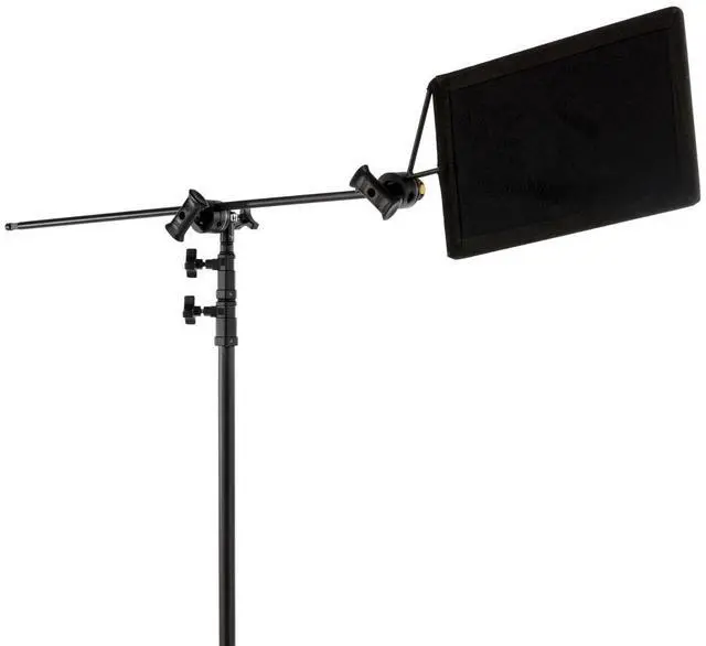 Alt view image 6 of 7 - Lowel 40" C-Stand Sliding Leg Kit with 2.5" Grip Head and 40" Grip Arm, Black