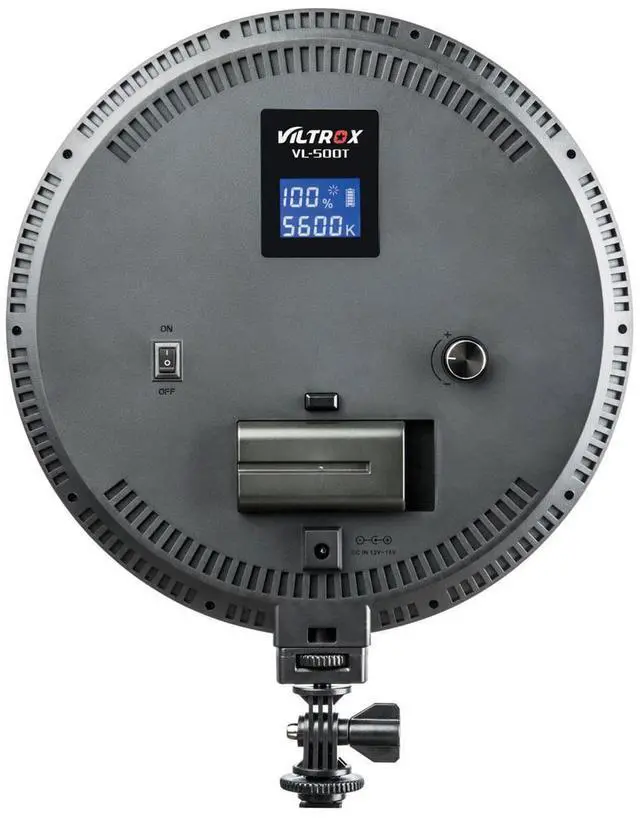 Alt view image 2 of 2 - Viltrox VL-500T Round Bi-Color LED Light with LCD Display, 140 LED Lamp Beads