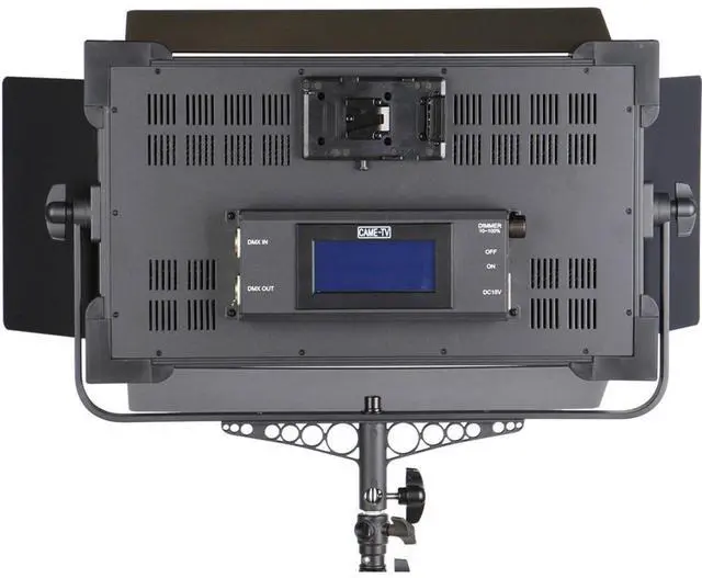 Alt view image 5 of 7 - Came-TV 1380 Bi-Color LED 2-Light Kit, Includes 2x 4-Way Barndoor, 2x Power Adapter, 2x DMX Cable, 2x AC Power Cord, Case