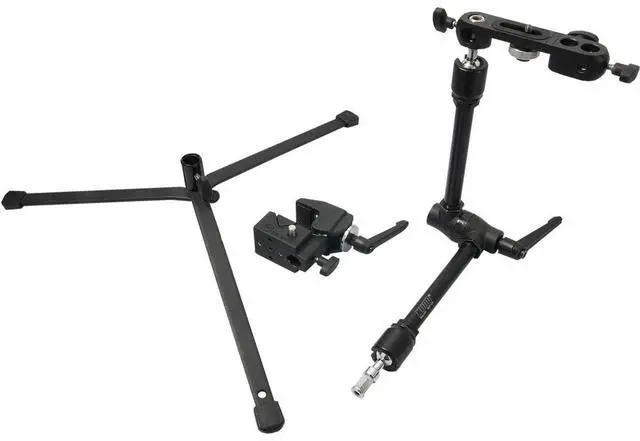 Main image of Kupo Max Arm Kit, Includes Convi Clamp, Max Arm with Ratcheted Handle, Camera Bracket & Backlite Base Stand