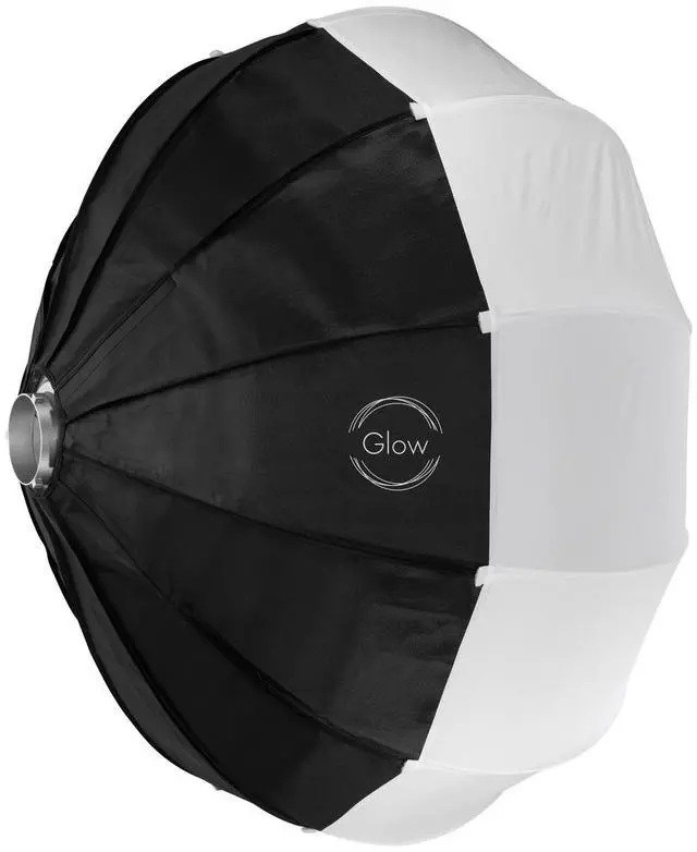 Alt view image 2 of 7 - Glow 35" Quick Ball Lantern Softbox with Deflection Disk and Skirt Set, Bowens Speed Ring