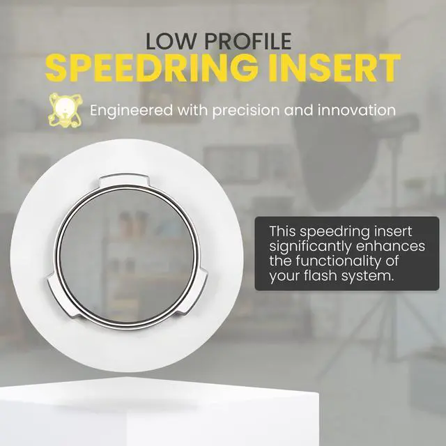 Alt view image 3 of 6 - Glow Low Profile Speedring Insert for Flashpoint XPLOR 400/300 Direct Mount, 114.3mm