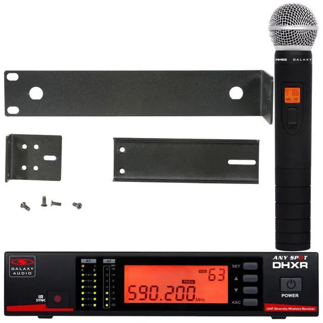 Alt view image 8 of 10 - Galaxy Audio DHXR/HH65 Handheld Wireless Microphone System - D (584-607 MHz)