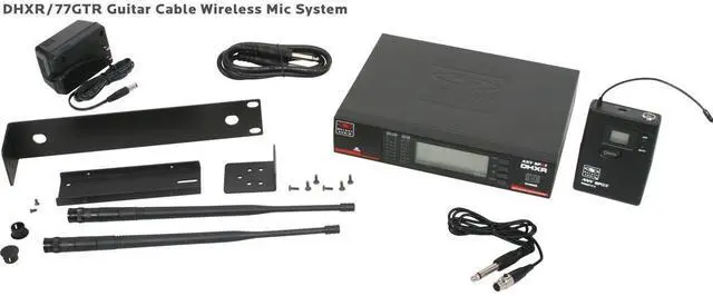 Main image of Galaxy Audio DHX Guitar System, DHXR Receiver, MBP77 Transmitter, 518-542MHz