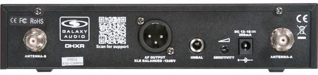 Alt view image 3 of 4 - Galaxy Audio DHX Wireless Handheld Mic System, DHXR Receiver&HH65SC Transmitter