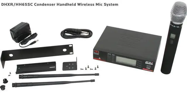Alt view image 4 of 4 - Galaxy Audio DHX Wireless Handheld Mic System, DHXR Receiver&HH65SC Transmitter