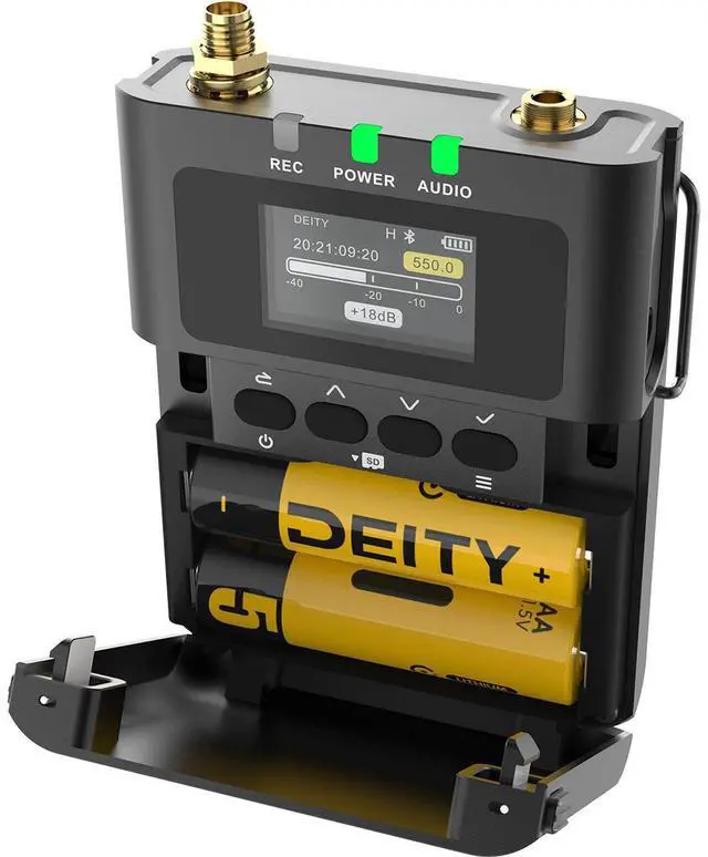 Alt view image 4 of 7 - Deity Microphones Theos Digital 2-Person Camera-Mount Wireless Omnidirectional Lavalier Microphone System, 550-663MHz