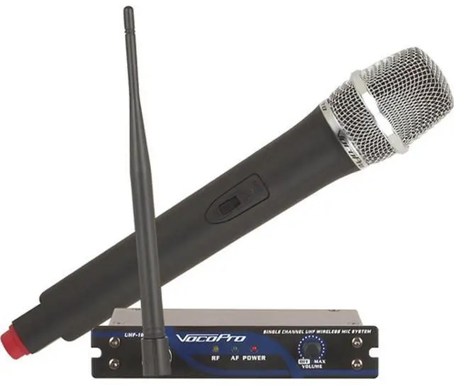Alt view image 11 of 12 - VocoPro - (UHF-18-10 Single Channel UHF Wireless Mic System