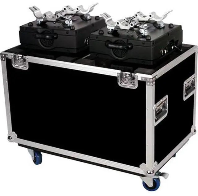 Main image of LIGHTING CASE TO HOLD 2 X CHAUVET INTIMIDATOR SPOT MOVING HEAD OR ANY SIMILAR SIZED MOVING HEAD - STACKABLEWITH CASTER DISH PLATE