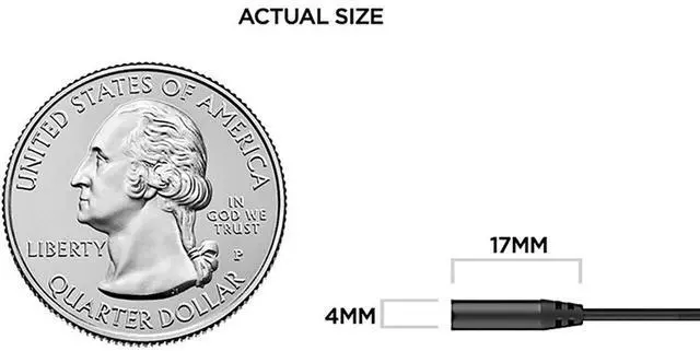 Alt view image 4 of 5 - Deity Microphones W.Lav Pro Omnidirectional Lavalier Microphone with Microdot Coaxial Male Connector, Black