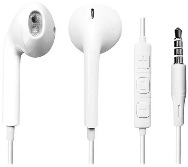 Alt view image 2 of 2 - iMicro SP-IMT11 Wired In-Ear Earphones, White, 10 Pack