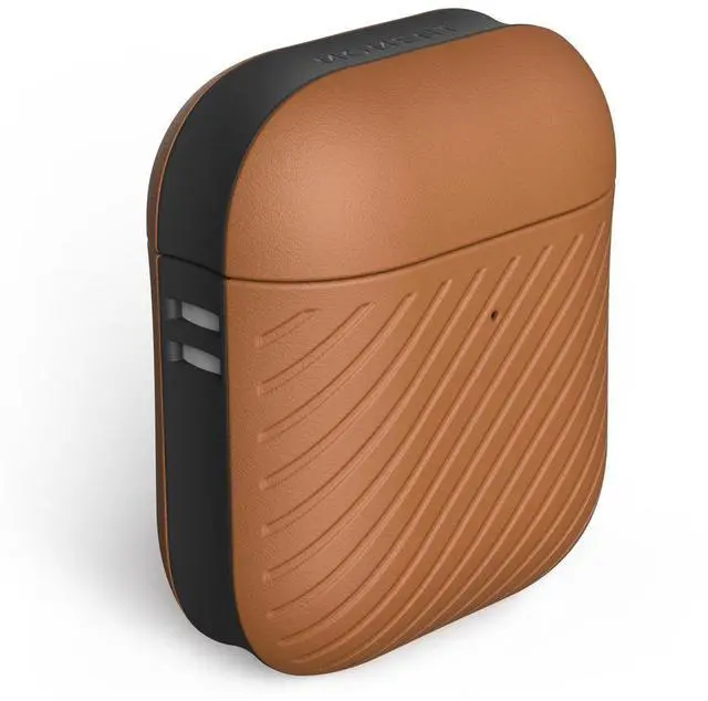 Main image of Moment Leather Case for Apple AirPods 1 & 2, Antique Cognac
