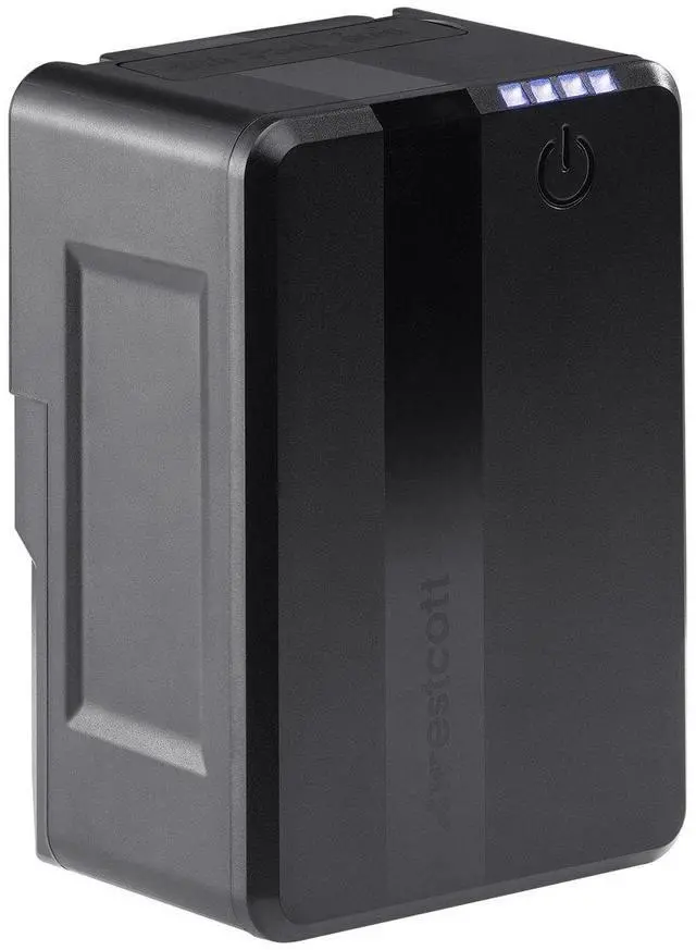 Alt view image 2 of 7 - Westcott MV95 Mini 95Wh 14.8V 6400mAh Lithium-ion V-Mount Battery