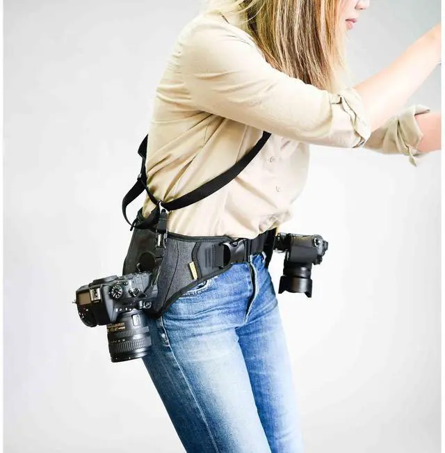 Alt view image 10 of 10 - Cotton Carrier 500CBS SlingBelt 1-Camera Carrying Harness with Tether