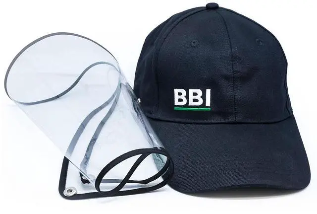 Alt view image 2 of 7 - Bubblebee Industries The Visor Cap with Removable Protective TPU Face Shield