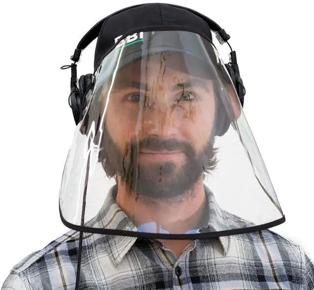 Alt view image 7 of 7 - Bubblebee Industries The Visor Cap with Removable Protective TPU Face Shield