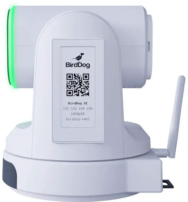 Alt view image 9 of 9 - BirdDog X1 PTZ Camera with 20x Zoom (White)