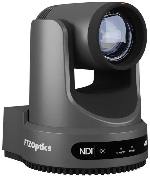 Alt view image 7 of 12 - PTZOptics Move 4K 12X Optical Zoom Camera (Gray)