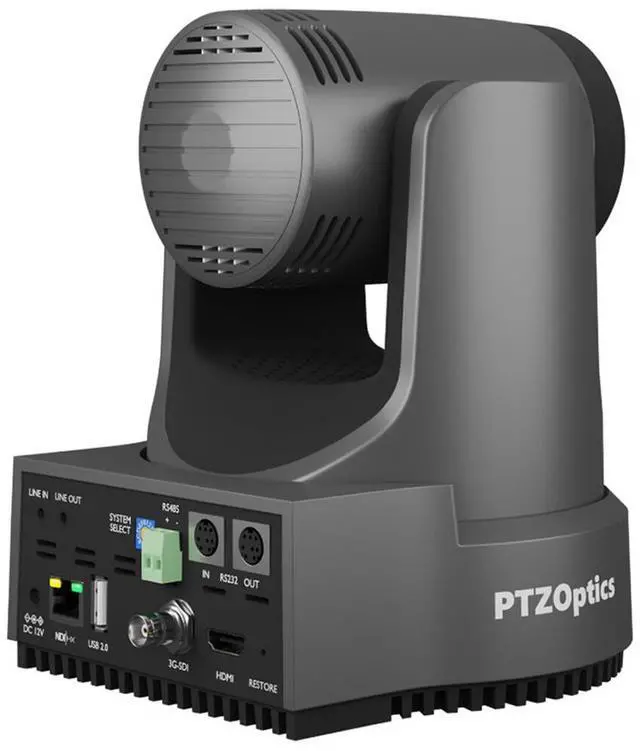 Alt view image 11 of 12 - PTZOptics Move 4K 12X Optical Zoom Camera (Gray)