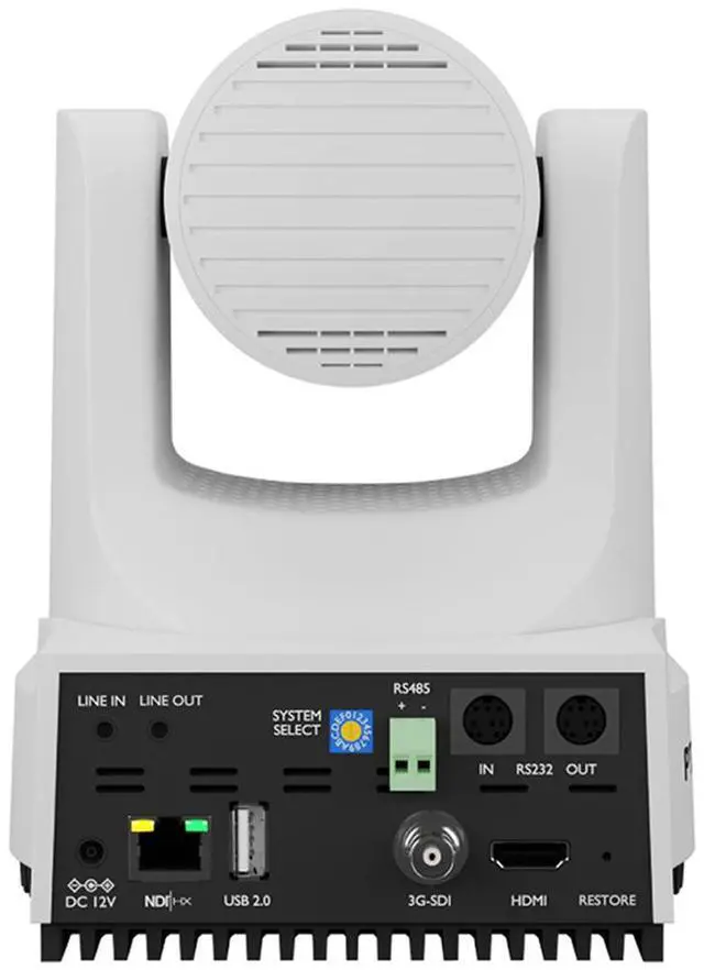 Alt view image 8 of 12 - PTZOptics Move 4K 12X Optical Zoom Camera (White)