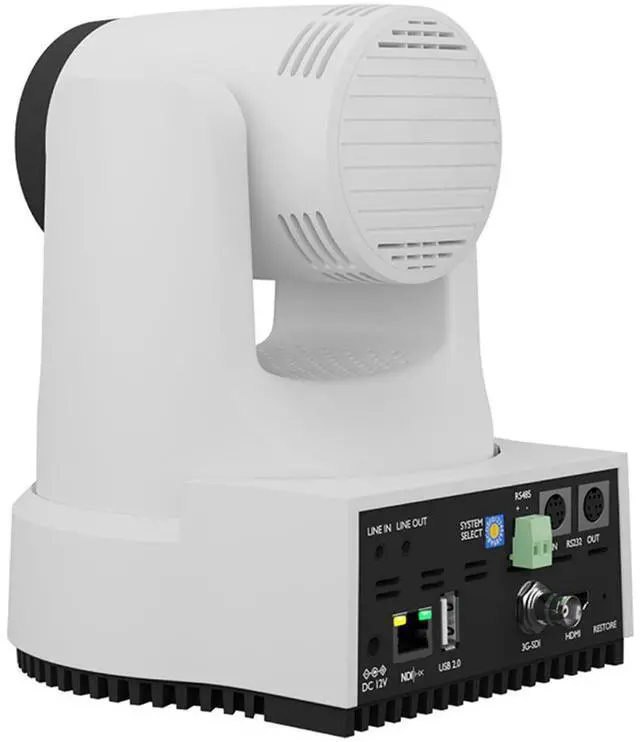 Alt view image 10 of 12 - PTZOptics Move 4K 12X Optical Zoom Camera (White)
