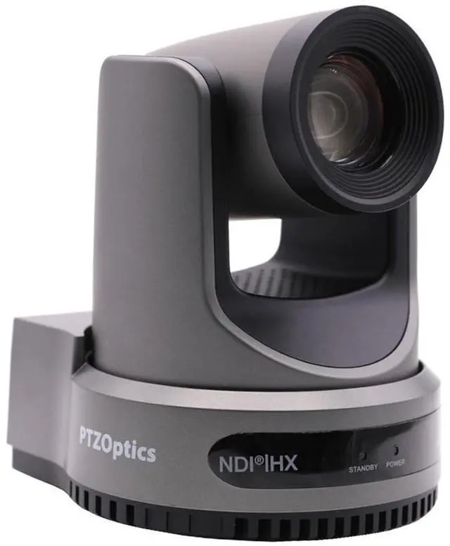 Alt view image 7 of 12 - PTZOptics Move 4K 20X Camera (Gray)