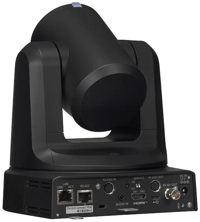 Alt view image 5 of 7 - Panasonic AW-UE20 4K PTZ Camera - 30P 3G-SDI/HDMI/IP/USB - 12x - Black