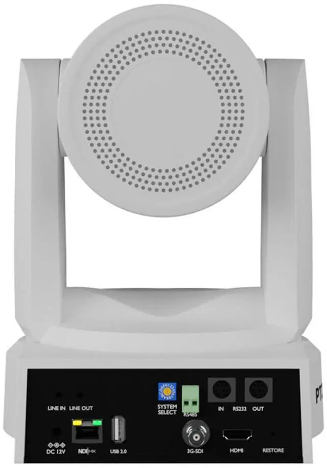 Alt view image 10 of 13 - PTZOptics Move 4K 30X Optical Zoom Camera (White)
