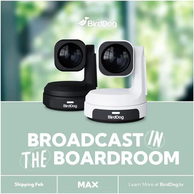 Alt view image 5 of 7 - BirdDog BirdDog Max 12X PTZ Camera (White)