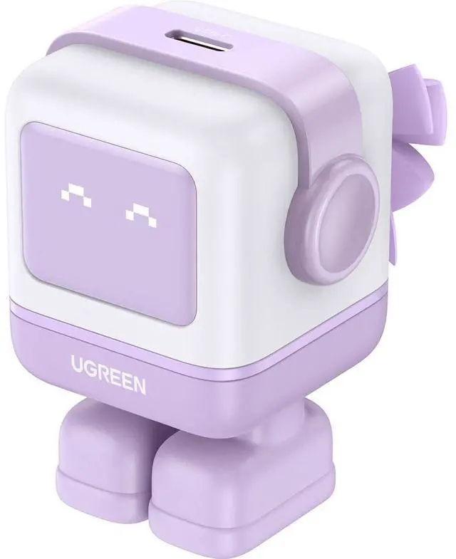 Alt view image 2 of 7 - UGREEN UGREEN Uno Robot 30W USB-C PD GaN Fast Charger