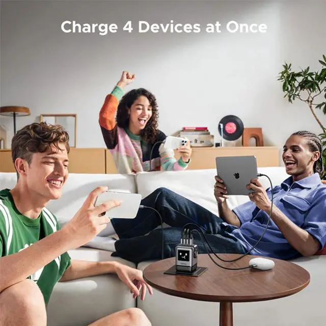 Alt view image 6 of 7 - UGREEN Uno Robot 100W USB GaN Fast Charger