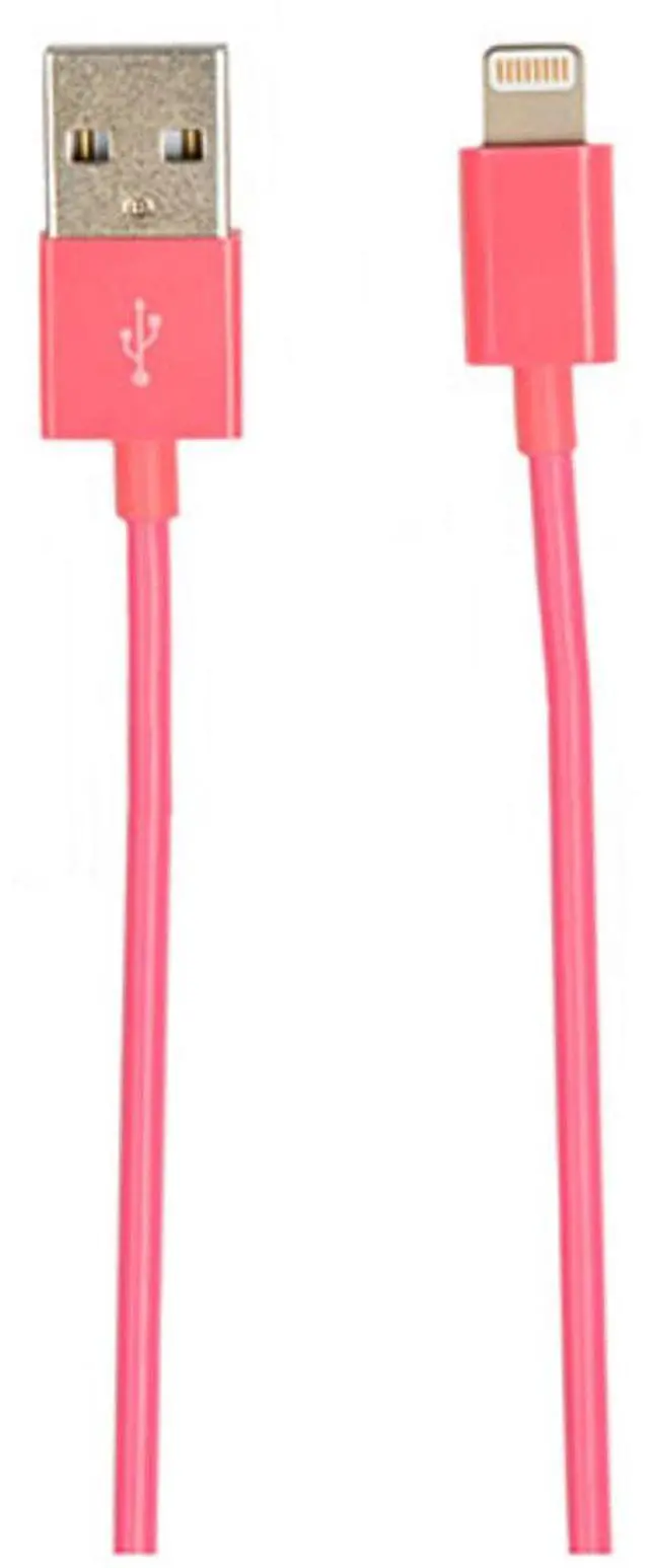 Main image of PPA International 4' Lightning to USB Sync and Charge Cable for iPod/iPhone/iPad, Pink