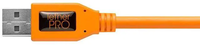 Alt view image 5 of 8 - Tether Tools TetherPro Right Angle Adapter USB 3.0 to USB-C, Orange #CUCRT02-ORG