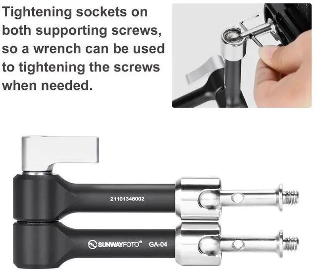 Alt view image 7 of 7 - SunwayFoto GA-04 High Locking Strength Magic Arm