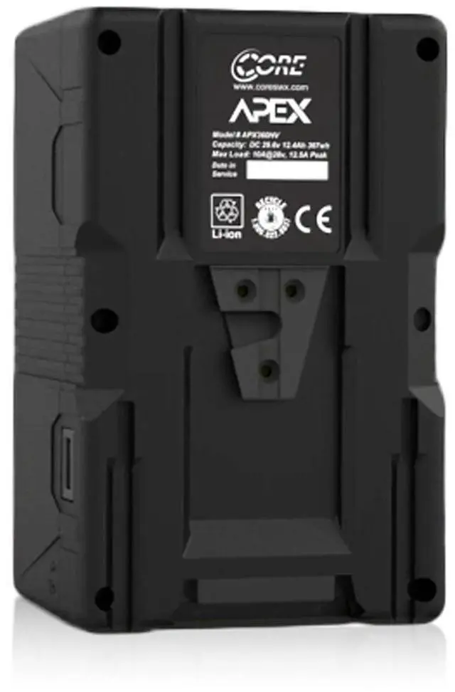 Alt view image 7 of 7 - Core SWX Apex 360 29.6V 367Wh Lithium-Ion Battery, V-Mount