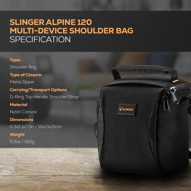 Alt view image 6 of 7 - Slinger Alpine 120 Multi-Device Shoulder Bag #ALPINE-120