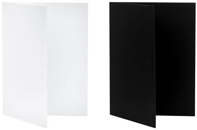 Main image of V-FLAT WORLD Tabletop V-Flat Small (18"x12"), 2-Pack, 1-White 1-Black