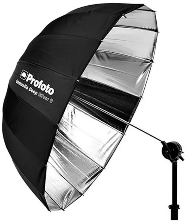 Alt view image 13 of 15 - Profoto Deep and Parabolic 33" Umbrella, Small, Silver
