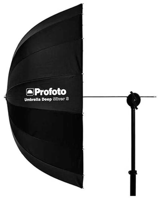 Alt view image 14 of 15 - Profoto Deep and Parabolic 33" Umbrella, Small, Silver