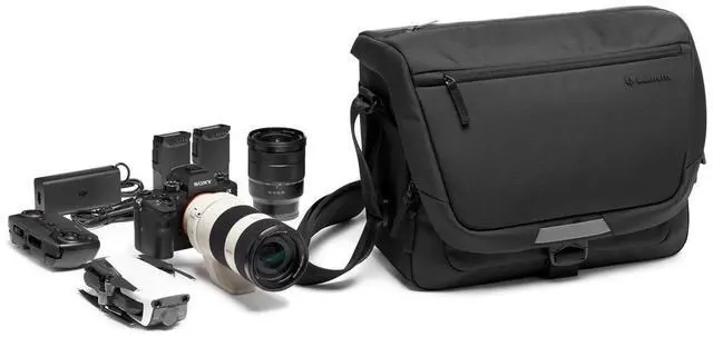 Alt view image 5 of 7 - Manfrotto Advanced III Messenger Shoulder Bag, Medium, Black #MB MA3-M-M