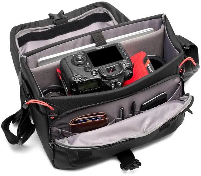 Alt view image 7 of 7 - Manfrotto Advanced III Messenger Shoulder Bag, Medium, Black #MB MA3-M-M