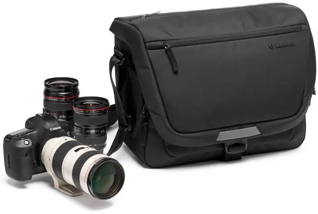 Alt view image 6 of 7 - Manfrotto Advanced III Messenger Shoulder Bag, Medium, Black #MB MA3-M-M