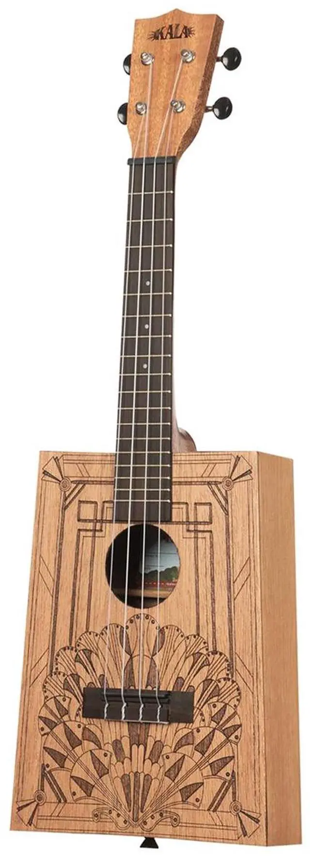 Alt view image 3 of 5 - Kala Kala Art Deco Cigar Box Concert Ukulele